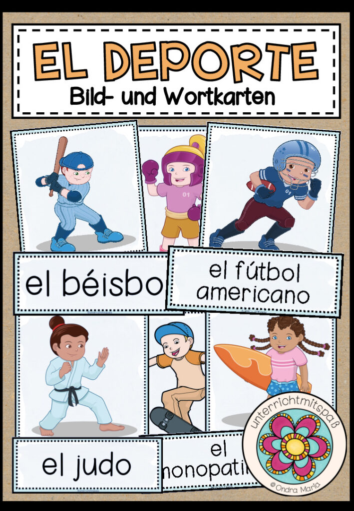 EL DEPORTE (Sport) – Bild- und Wortkarten (SPANISCH)