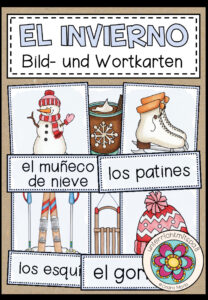 EL INVIERNO (Winter) – Bild- und Wortkarten (Spanisch)