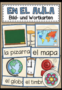 EN EL AULA (im Klassenzimmer) – Bild- und Wortkarten (Spanisch)