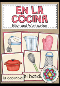 EN LA COCINA (Küche) – Bild- und Wortkarten (Spanisch)