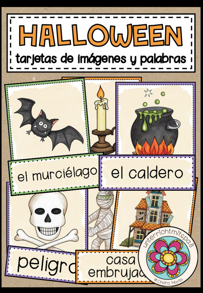 HALLOWEEN – Bild- und Wortkarten (Spanisch)