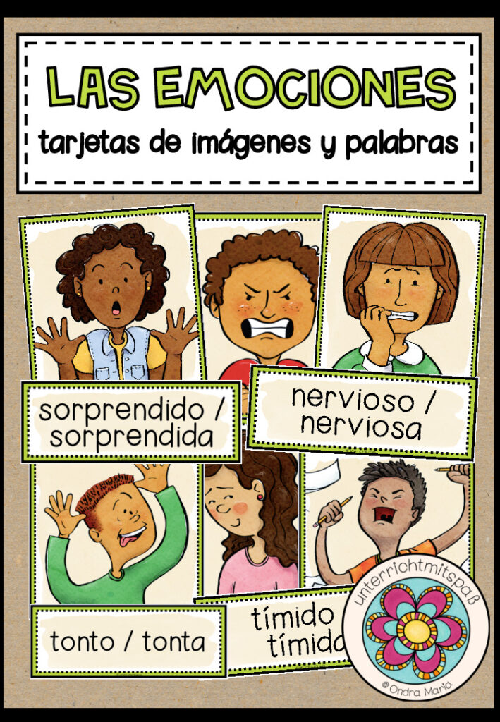 LAS EMOCIONES (Emotionen) – Bild- und Wortkarten (Spanisch)