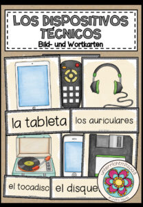 LOS DISPOSITIVOS TÉCNICOS (technische Geräte) – Bild- und Wortkarten (Spanisch)
