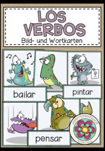 LOS VERBOS (Verben) – Bild- und Wortkarten (Spanisch)