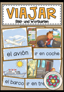 VIAJAR (Reisen)- Bild- und Wortkarten (Spanisch)