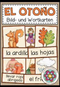 EL OTOÑO (Herbst) – Bild- und Wortkarten (Spanisch)