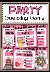 PARTY – Guess the word