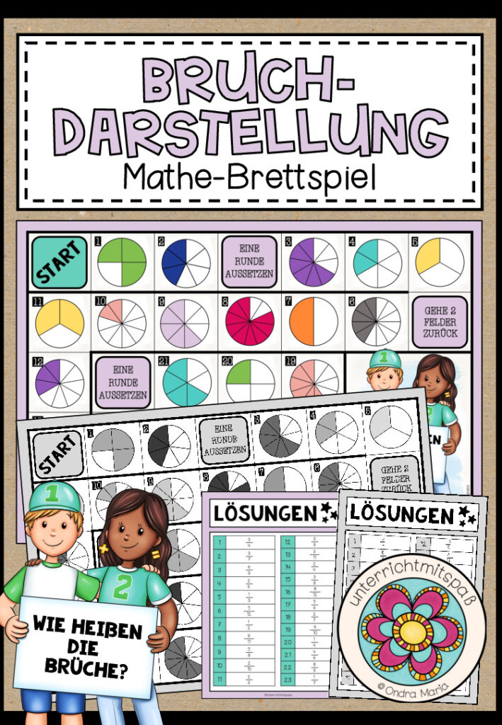 BRUCHDARSTELLUNG – Mathe-Brettspiel