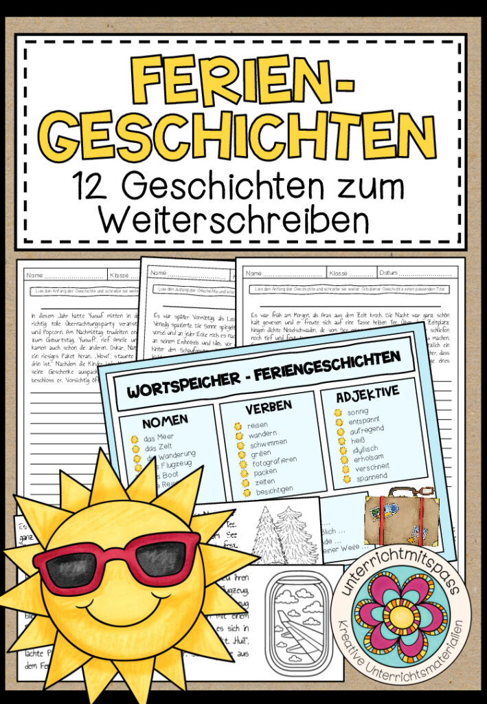 FERIENGESCHICHTEN – 12 Geschichtenanfänge zum Weiterschreiben (Deutsch)