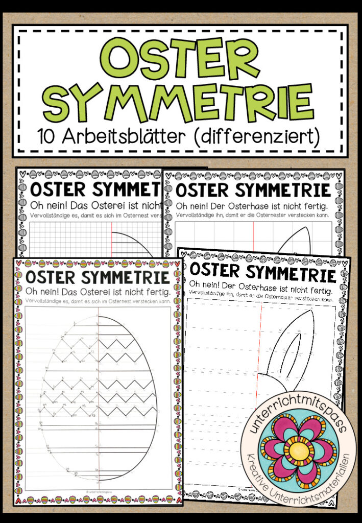 OSTER SYMMETRIE – 10 Arbeitsblätter (differenziert)