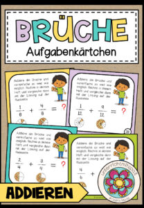 BRÜCHE – Addition (Aufgabenkärtchen)