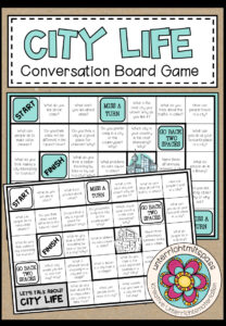 CITY LIFE – Conversation Board Game