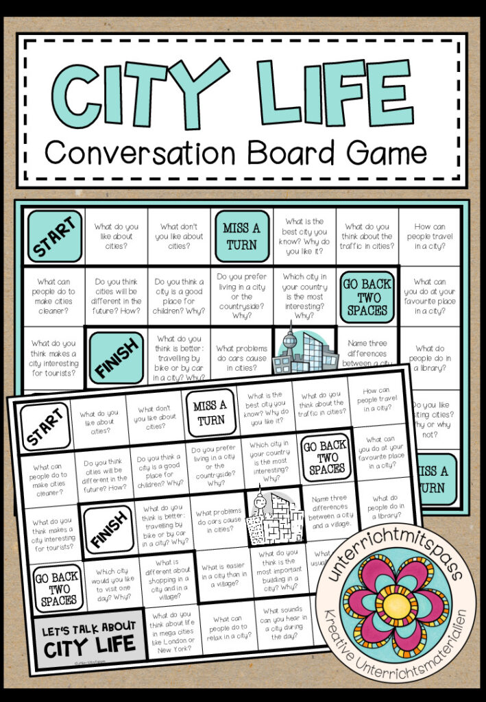 CITY LIFE – Conversation Board Game