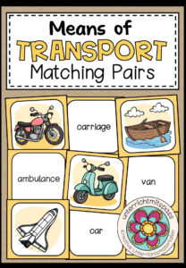 MEANS OF TRANSPORT – Matching Pairs