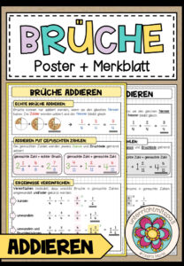 BRÜCHE – Addition (Poster + Merkblatt)