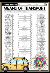 MEANS OF TRANSPORT – Read and connect