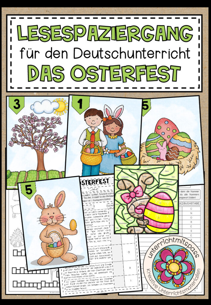 Ostern – Lesespaziergang (5-fach differenziert)