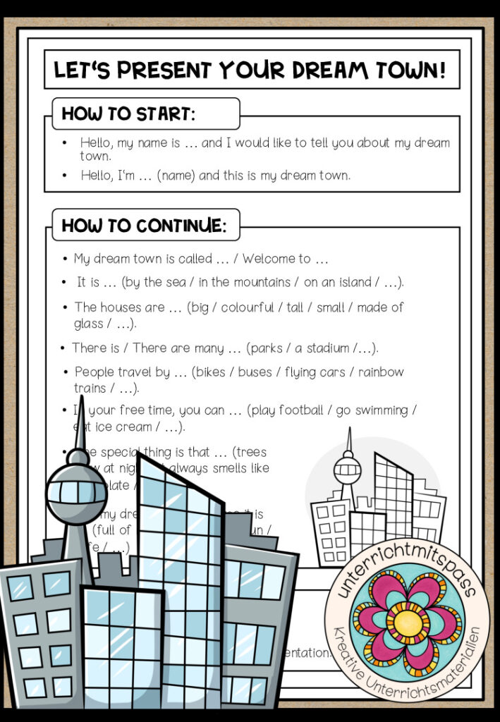 My dream town – Oral Presentation