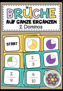 BRÜCHE – Auf Ganze ergänzen (2 Dominos)
