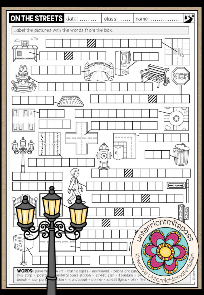 ON THE STREETS – Let’s work on words!