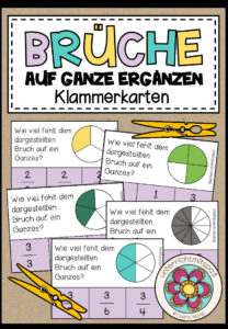 BRÜCHE – Auf Ganze ergänzen (66 Klammerkarten)