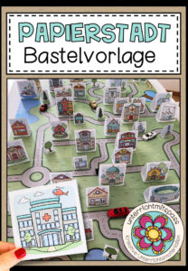 Papierstadt – Bastelvorlage