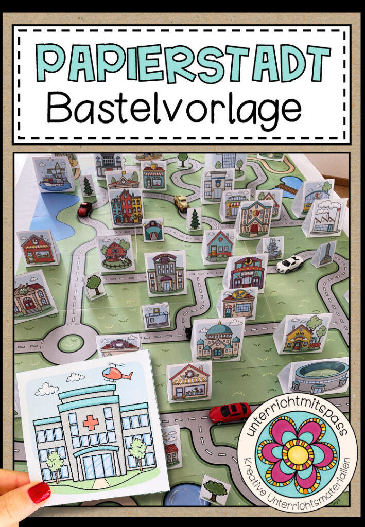 Papierstadt – Bastelvorlage