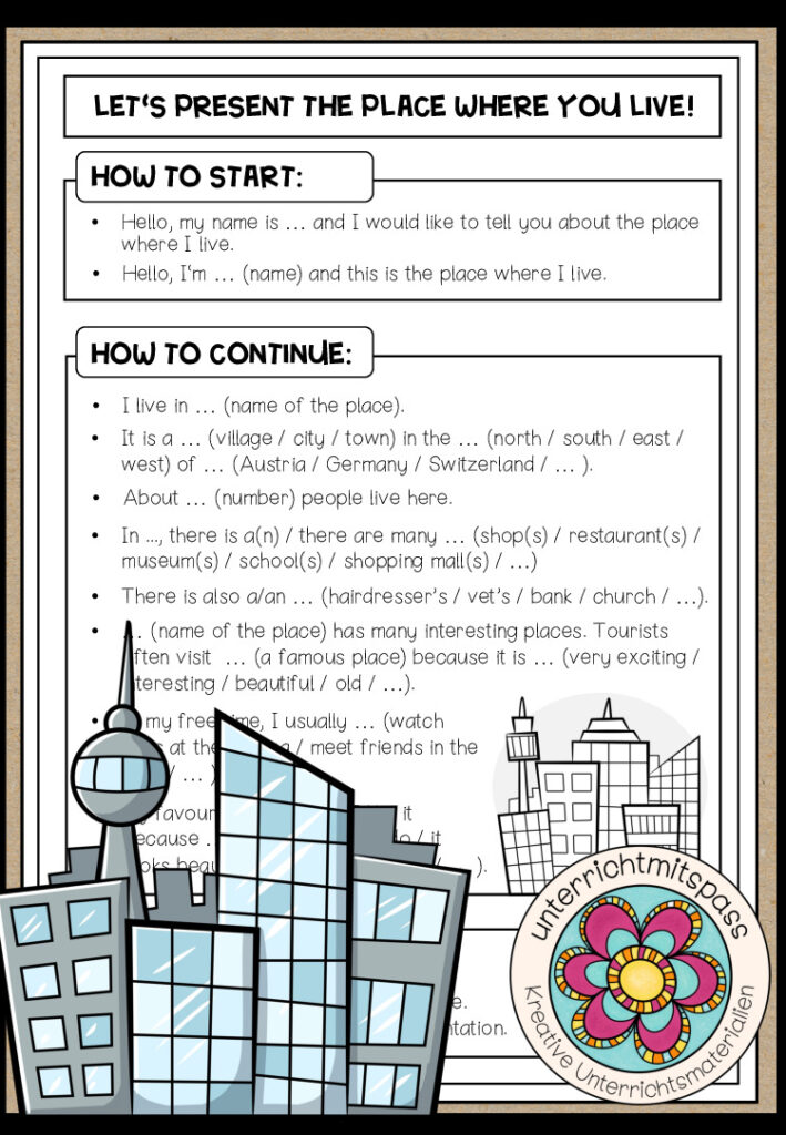 The place where I live – Oral Presentation
