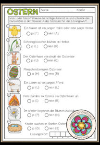 OSTERN – Wahr oder Falsch?