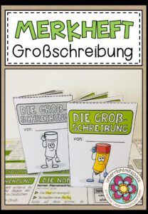 DIE GROßSCHREIBUNG – Merkheft / Faltheft (für den Deutschunterricht)