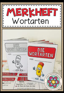 DIE WORTARTEN – Merkheft / Faltheft (für den Deutschunterricht)