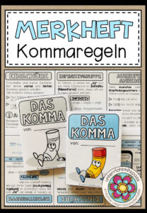 KOMMAREGELN – Merkheft / Faltheft (für den Deutschunterricht)