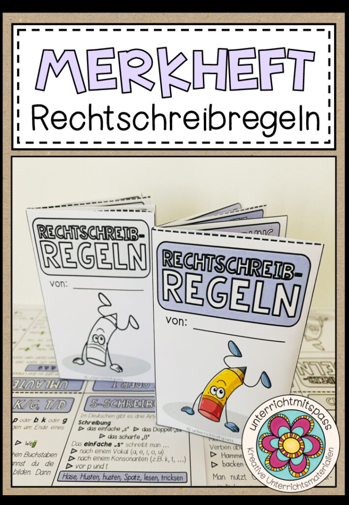 RECHTSCHREIBREGELN – Merkheft / Faltheft (für den Deutschunterricht)
