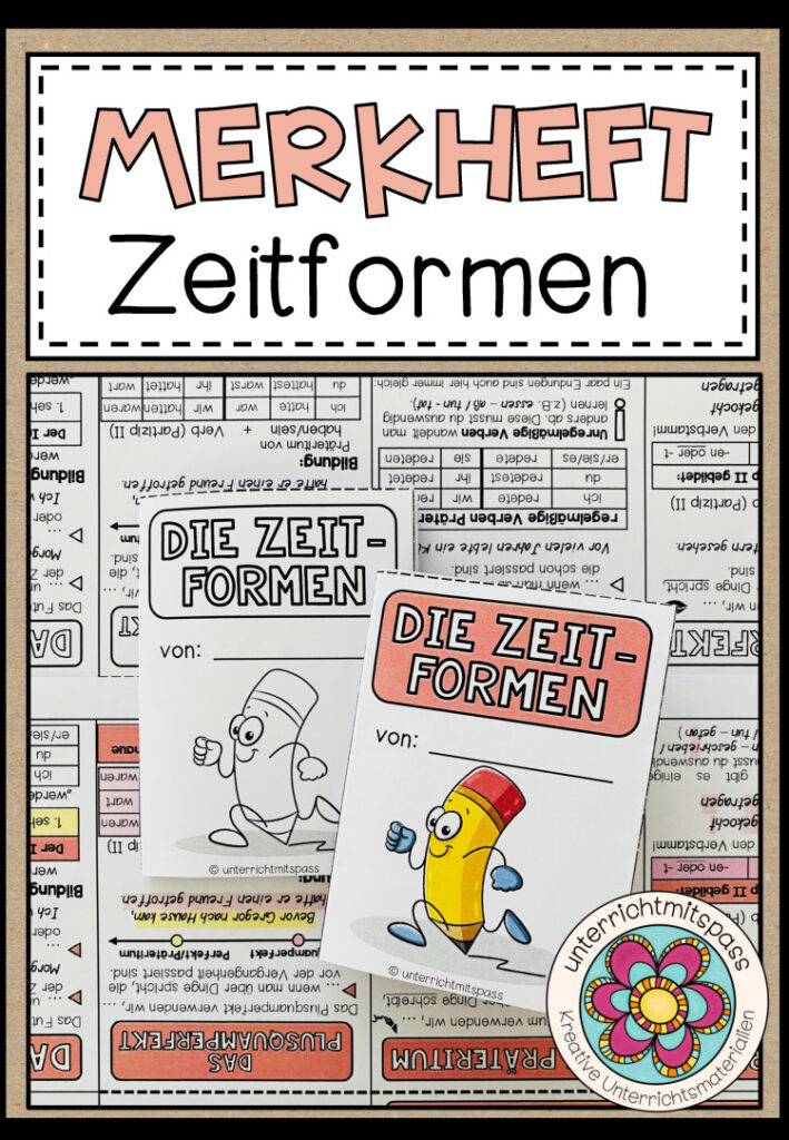 ZEITFORMEN – Merkheft / Faltheft (für den Deutschunterricht)