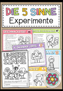 DIE 5 SINNE – 10 Experimente + Beobachtungsheft