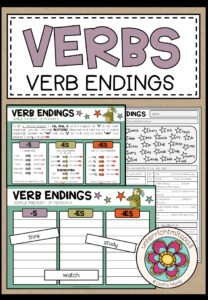 VERBS – Verb Endings (Present Simple – 3rd Person S) Package