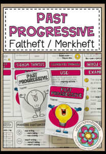 PAST PROGRESSIVE – Faltheft (Merkheft)