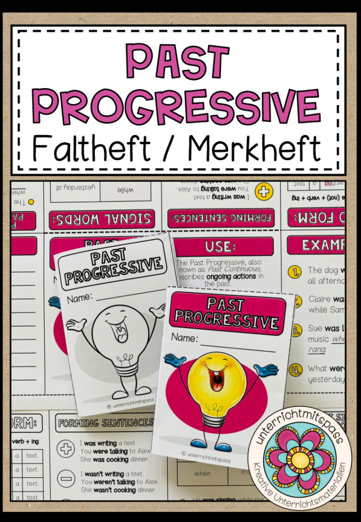 PAST PROGRESSIVE – Faltheft (Merkheft)