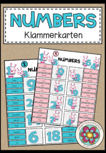 NUMBERS 1-20 – Klammerkarten (2fach differenziert)