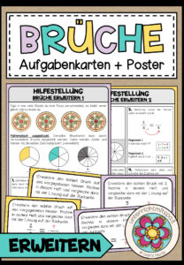 BRÜCHE – Erweitern (Aufgabenkärtchen + Poster)