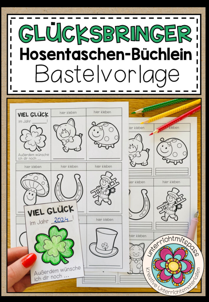 Glücksbringer – Hosentaschen-Büchlein (2 Versionen)