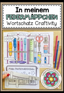 In meinem Federmäppchen – Wortschatz Craftivity