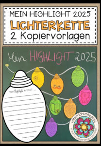 Mein Highlight 2025 – Lichterkette (Schreibanlass / Deko fürs Klassenzimmer)