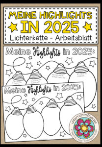 Meine Highlights 2025 – Arbeitsblatt (2 Versionen)