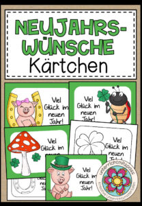 Neujahrswünsche – Kärtchen