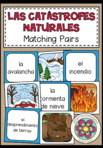 LAS CATÁSTROFES NATURALES (Naturkatastrophen) – Matching Pairs (Spanisch)