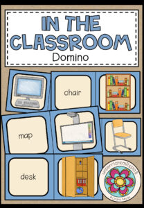 In the classroom (classroom objects) – Domino