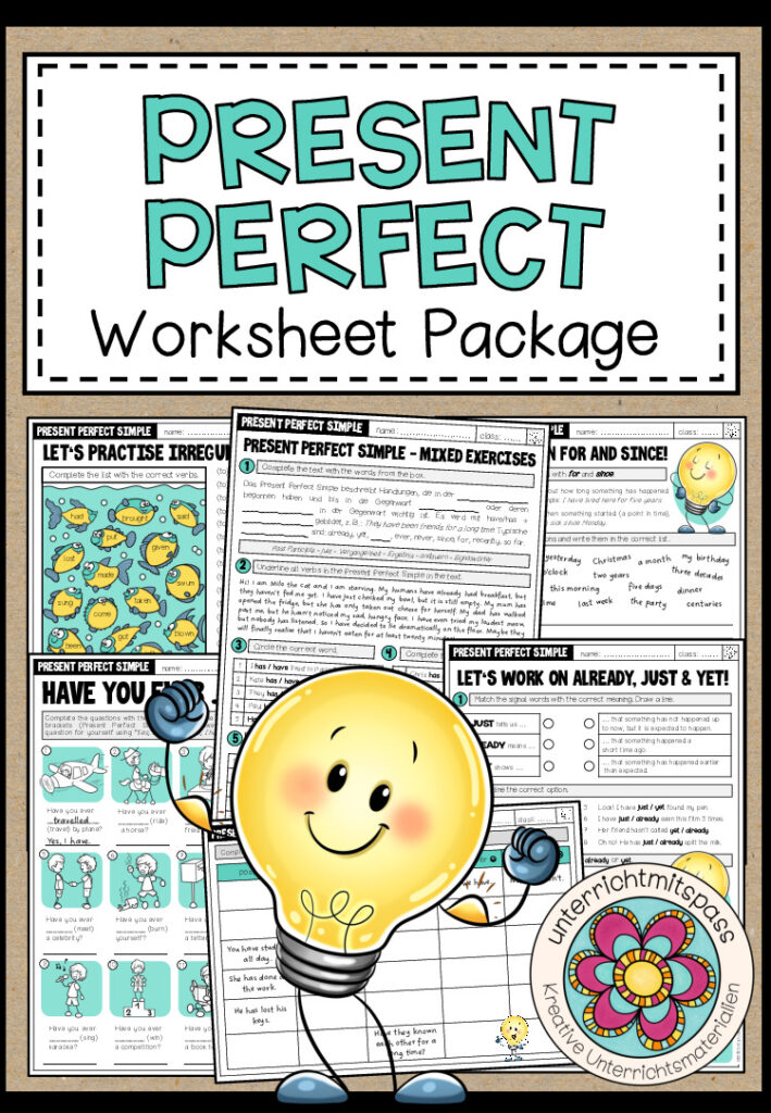PRESENT PERFECT SIMPLE – Worksheet Package