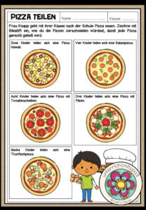 BRÜCHE – Pizza teilen (Arbeitsblatt)