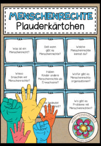 Menschenrechte – Plauderkärtchen